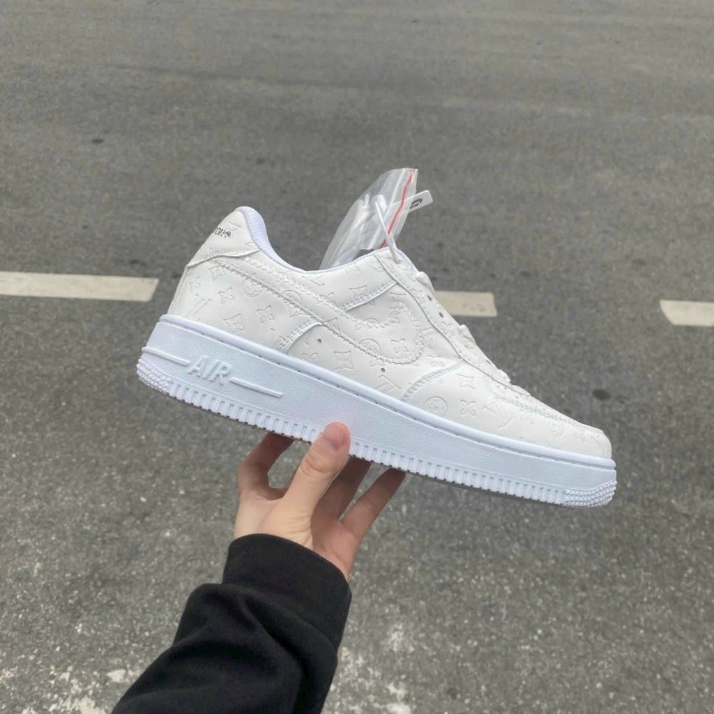 Giày Thể Thao AF1 LV Xanh, Đỏ, Đen, Trắng, Nâu, Giầy Sneaker Air Force 1 Low LV Bản Da Cao Cấp Hót Trend 2022