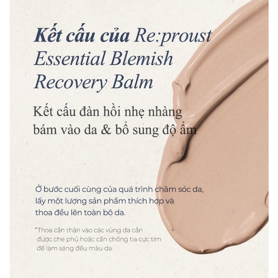 Kem Nền Chống Nắng Thuần Chay BB Cream Frudia Re:proust Essential Blemish Recovery Balm 40g