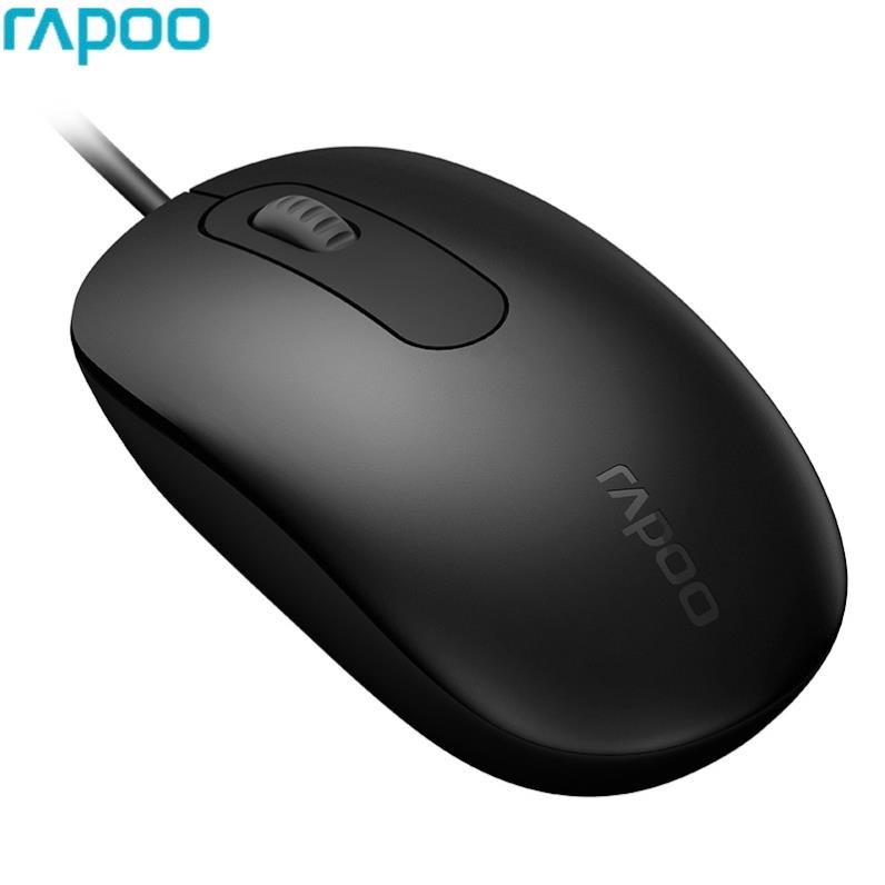 Chuột Máy Tính Có Dây Rapoo N200 Gaming Dùng Cho Văn Phòng 1600DPI Bánh Xe Cuộn Chống Trượt -  Hàng Chính Hãng
