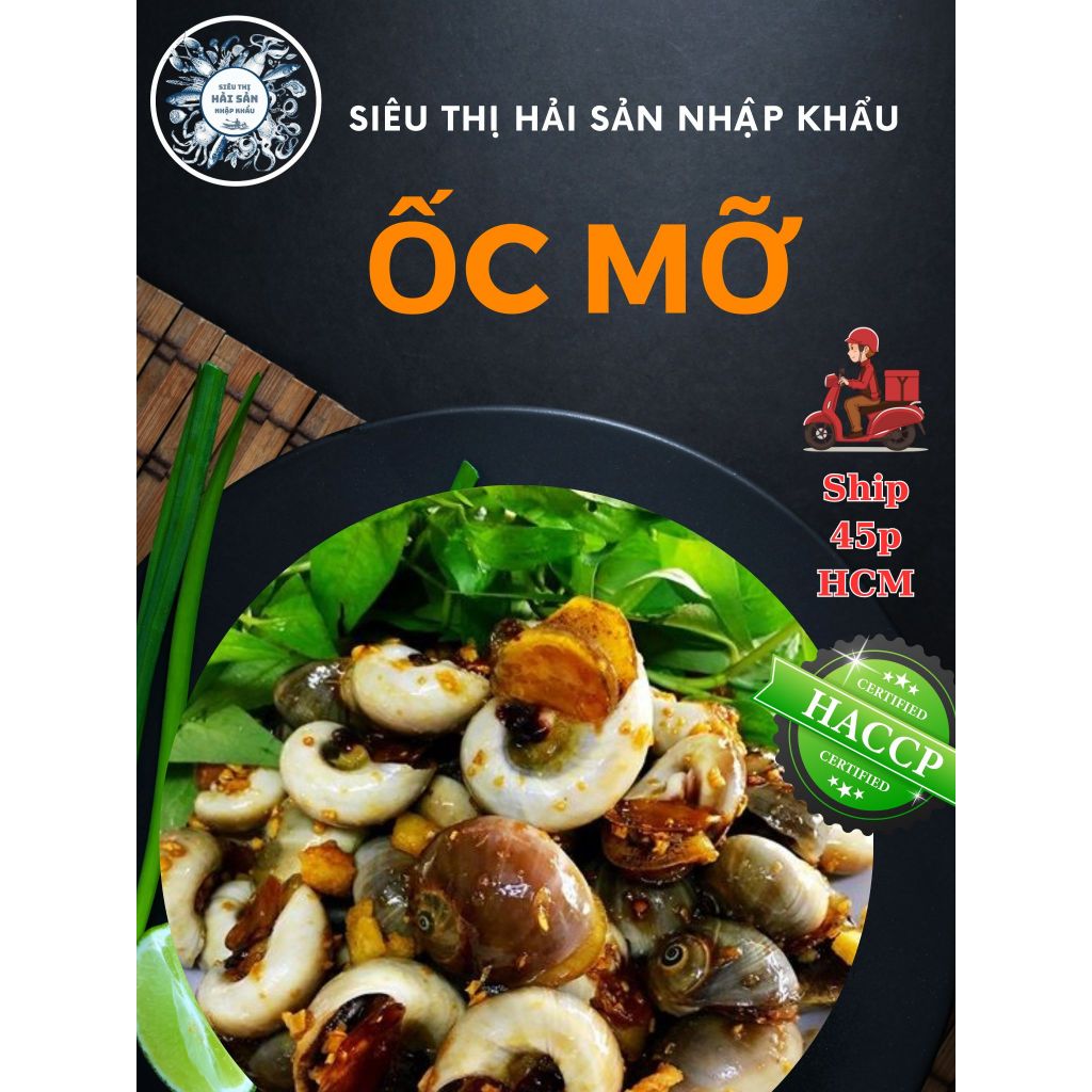 HỎA TỐC - ỐC MỠ TƯƠI CẤP ĐÔNG 1KG/ NET 9