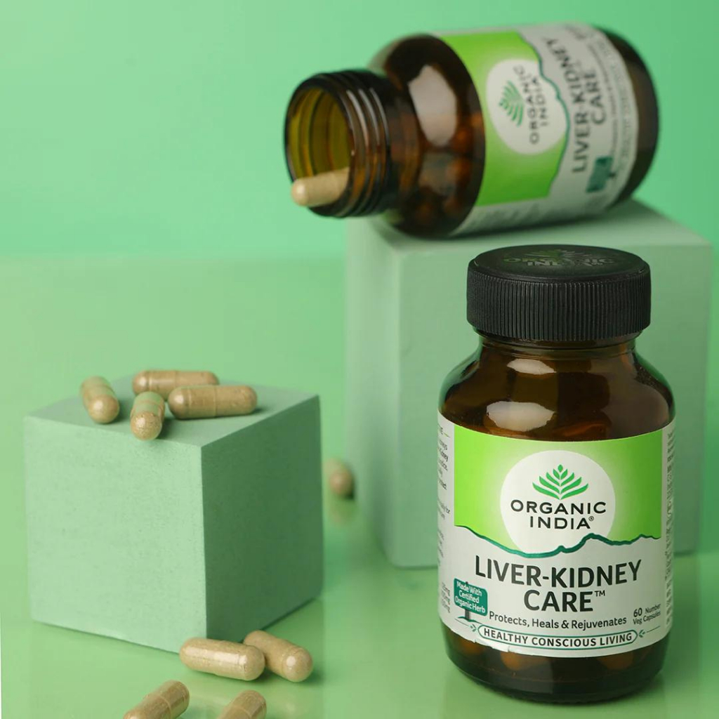Organic India Liver Kidney Care- Viên uống thải độc gan thận 400mg