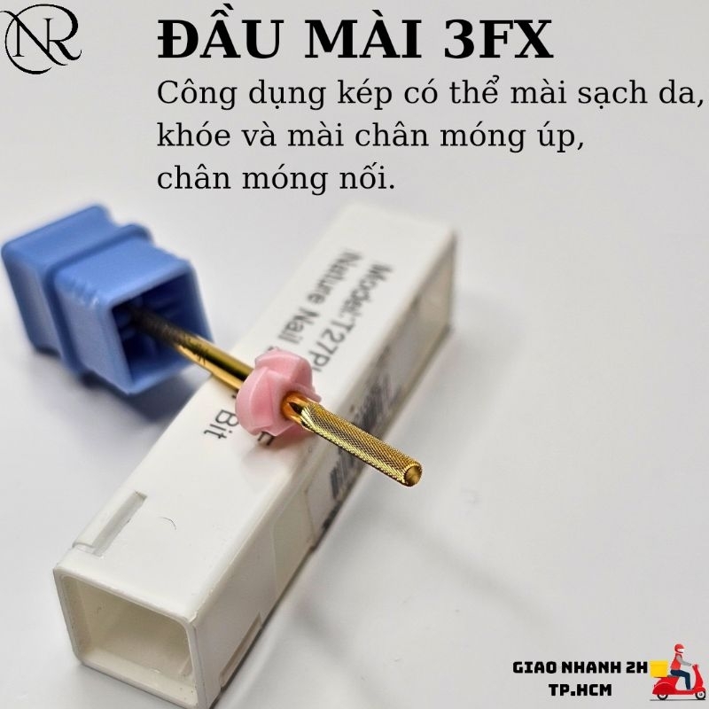 Đầu mài Mỹ Titanium - Chuyên dùng mài da và khóe  - Nails Red