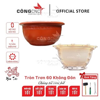 Khuôn nhựa abs chậu tròn trơn 60 không đôn