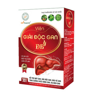 Viên Giải độc gan ĐB - Giải độc gan, mát gan - hỗ trợ điều trị mề đay mẩn ngứa, giảm tác hại đồ có cồn