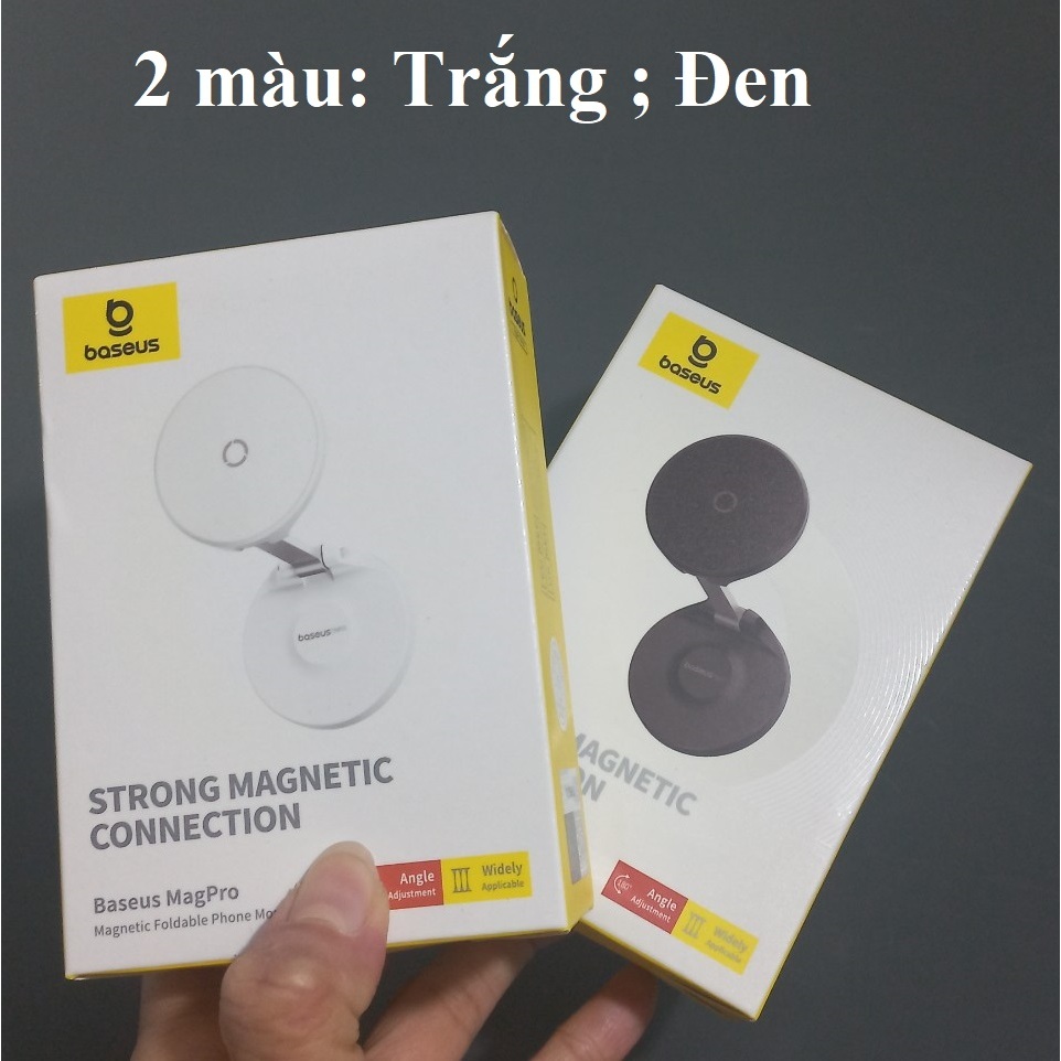 Giá đỡ điện thoại dán tường hít nam châm dạng gậpcho iphone Baseus MagPro Foldable Phone Mount BS-HP016
