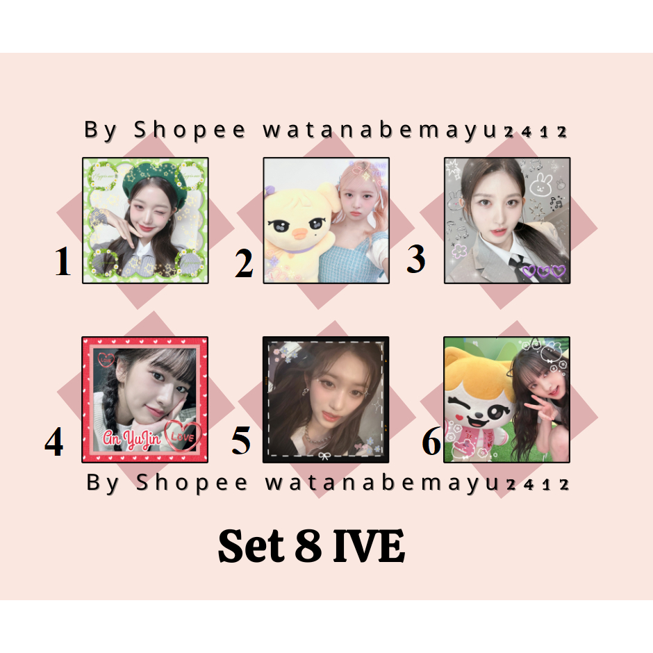 STICKER NIÊM PHONG IVE   WONYOUNG REI LIZ GAEUL LEESEO
