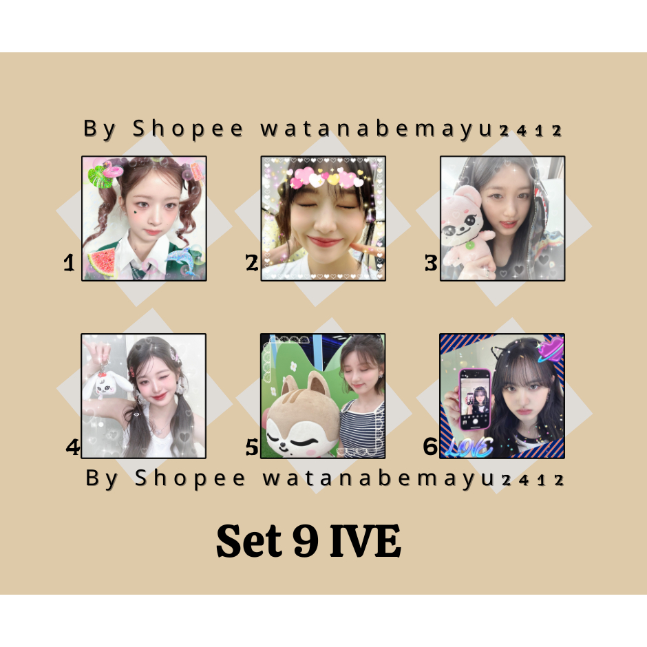 STICKER NIÊM PHONG IVE   WONYOUNG REI LIZ GAEUL LEESEO