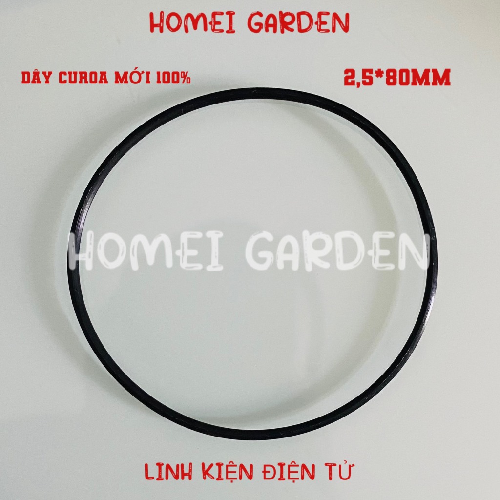 Dây curoa mini đường kính 30mm 40mm 50mm 70mm 80mm 90mm chất silicon rất bền