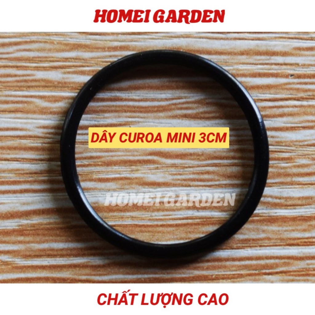 Dây curoa mini đường kính 30mm 40mm 50mm 70mm 80mm 90mm chất silicon rất bền