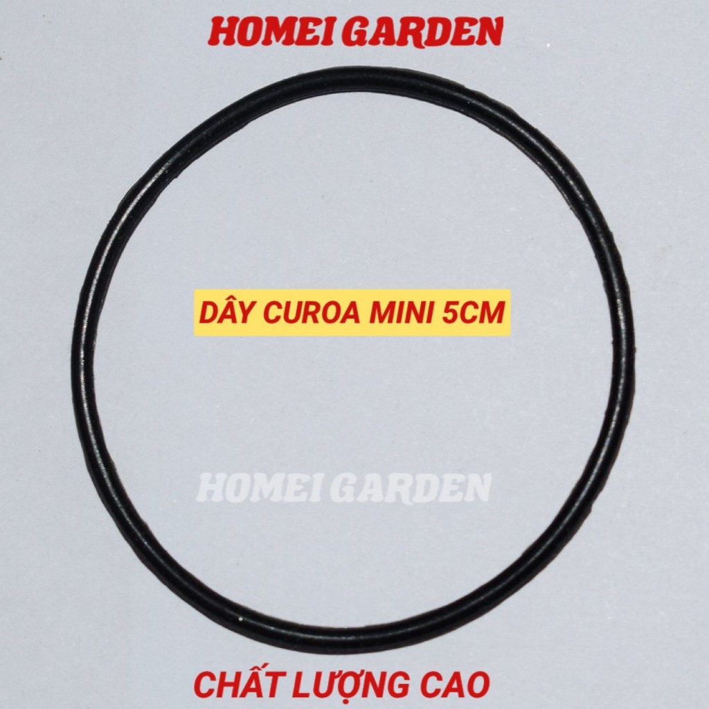 Dây curoa mini đường kính 30mm 40mm 50mm 70mm 80mm 90mm chất silicon rất bền