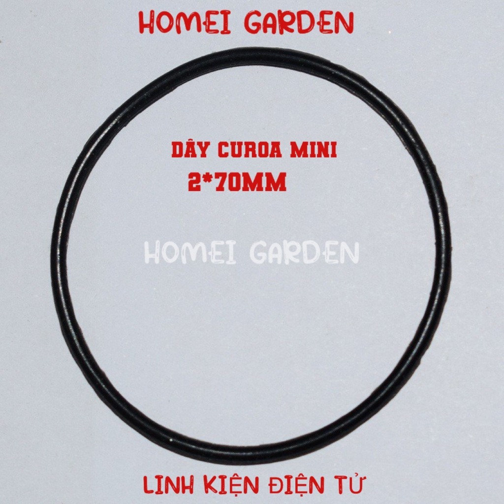 Dây curoa mini đường kính 30mm 40mm 50mm 70mm 80mm 90mm chất silicon rất bền