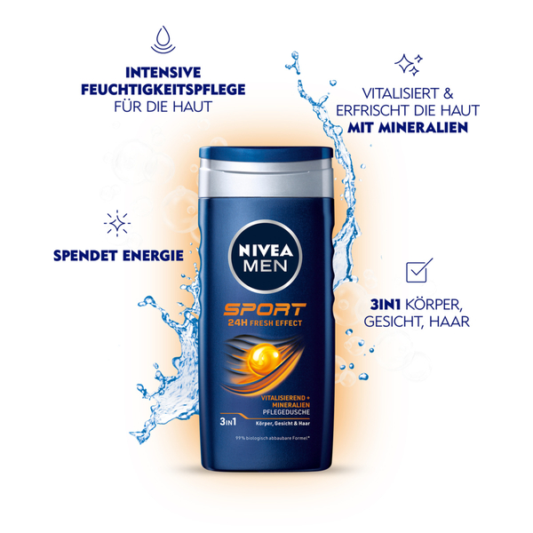 Sữa Tắm Gội 3IN1 Nivea Men
