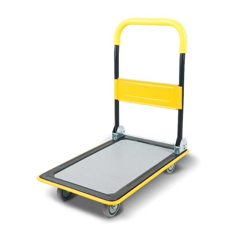Xe đẩy hàng, xe kéo hàng | Tải trọng 200kg | Chất liệu Thép | 4 bánh gấp gọn | Sàn cao su | Siêu chắc chắn | TP00105