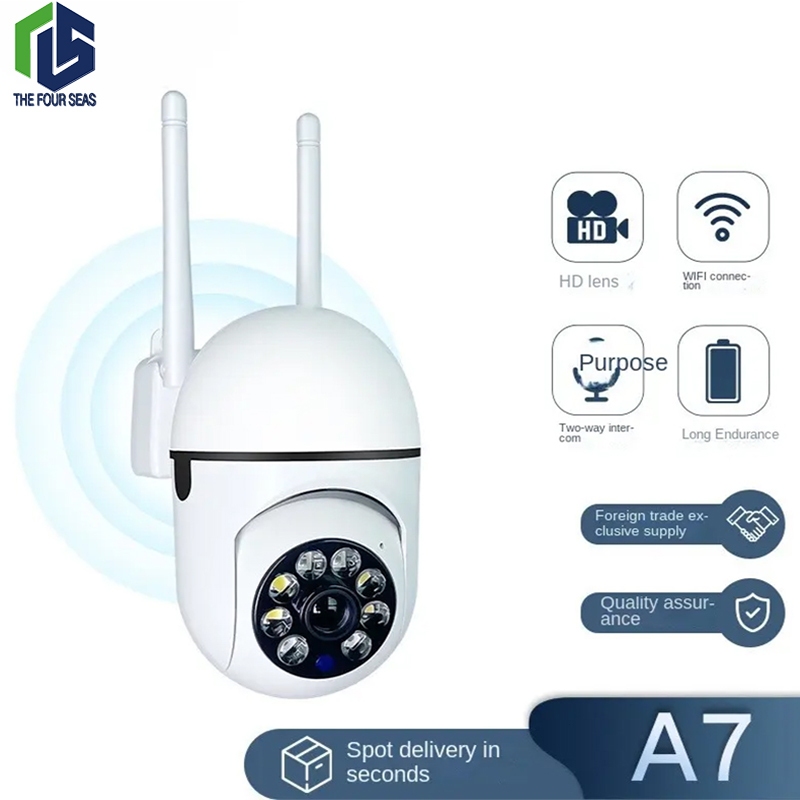 Camera giám sát không dây WiFi Camera giám sát 1080p 360 độ Camera giám sát an ninh ban đêm HD bóng đèn