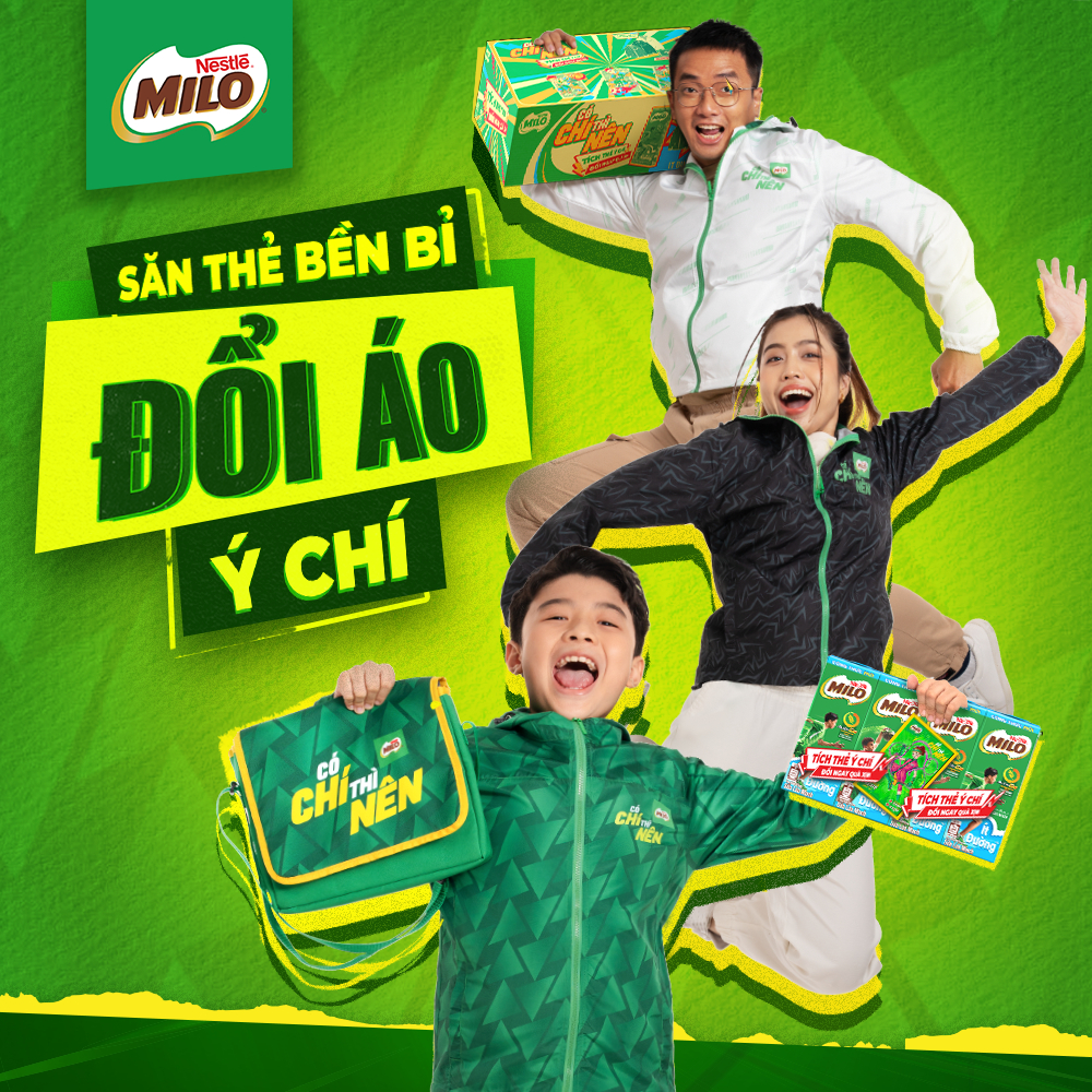 [KHUYẾN MÃI SĂN THẺ ĐỔI QUÀ] Sữa lúa mạch Nestlé® MILO® ÍT ĐƯỜNG - thùng 48 hộp x 180ml