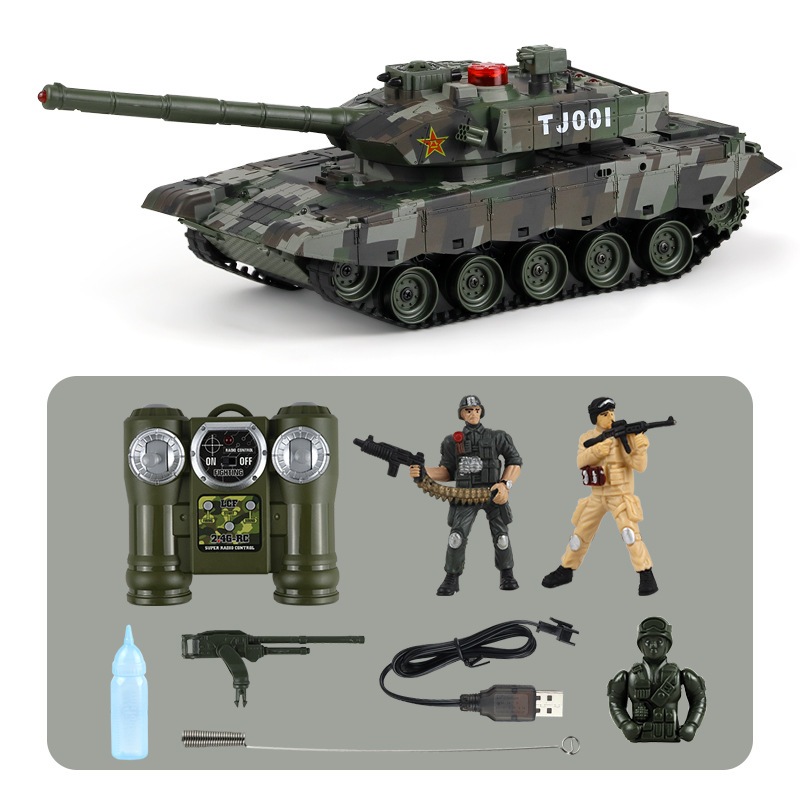 Xe tăng T90 điều khiển từ xa, mô hình xe tăng xoay nòng, bắn súng, âm thanh chân thật, đồ chơi xe điều khiển cho bé