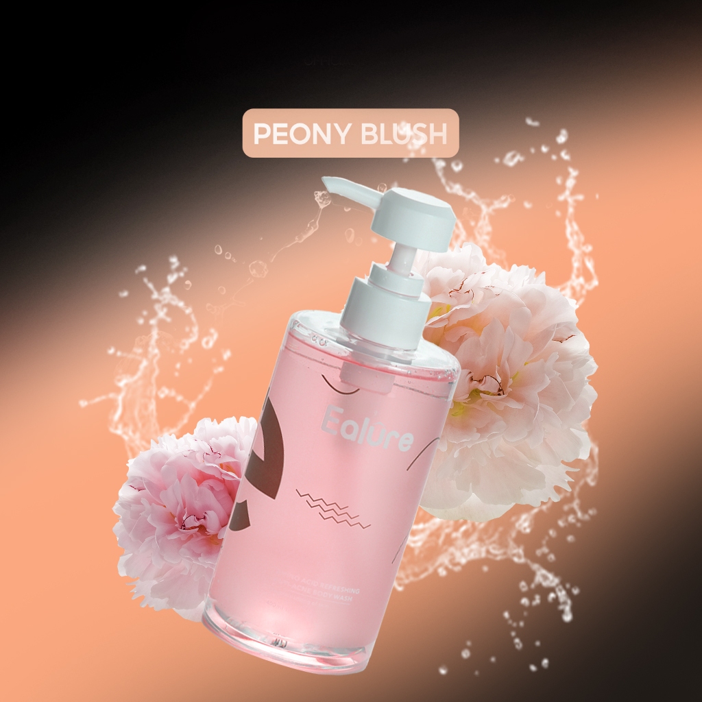 Sữa tắm phục hồi sáng da Ealure Peony Blush Soft & Glow Solution Body Wash 400ML