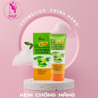 Kem Chống Nắng Nha Đam - Ekel Soothing ＆ Moisture Aloe Vera Sun Block