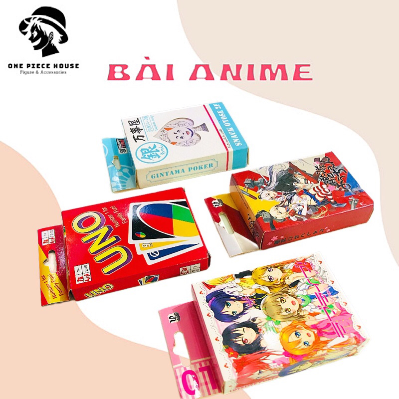 Bài Tây Anime 52 lá, Uno, Ma sói nhiều mẫu