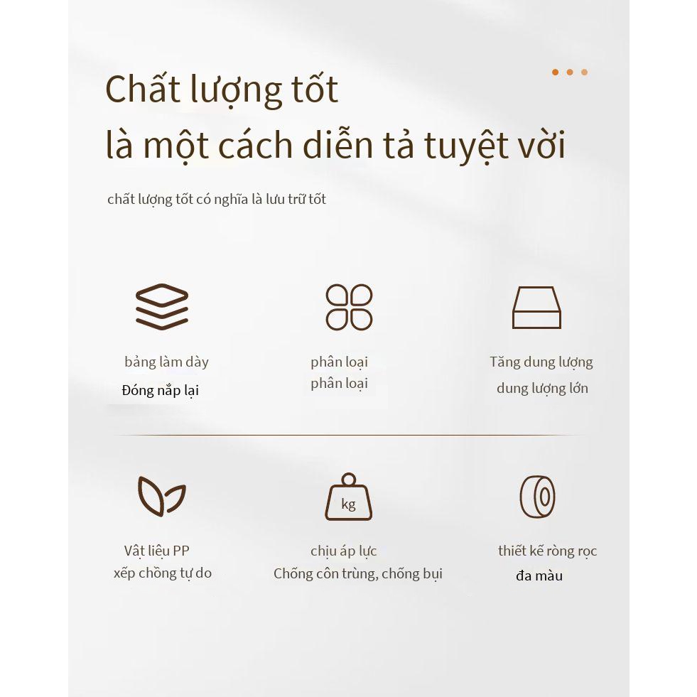 Tủ quần áo nhựa cho bé Macaron - năm tầng và bánh xe