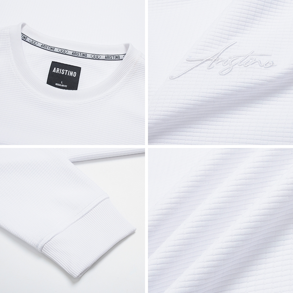 Áo thu đông nam ARISTINO chất liệu cao cấp, tay bo gấu năng động - ASW001W3