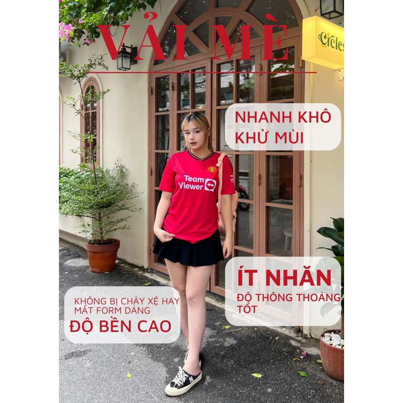 Quần áo bóng đá, đồ đá banh MU đỏ in áo theo yêu cầu vải mè cao cấp thoáng mát không nhăn không xù lông - VUA BÓNG ĐÁ