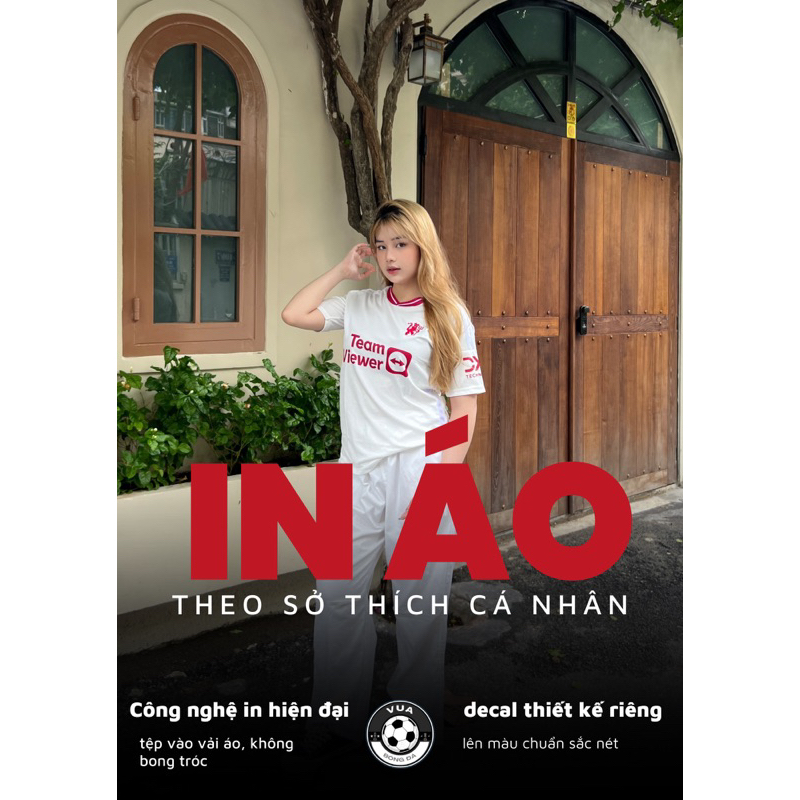 Quần áo bóng đá, đồ đá banh MU đỏ in áo theo yêu cầu vải mè cao cấp thoáng mát không nhăn không xù lông - VUA BÓNG ĐÁ