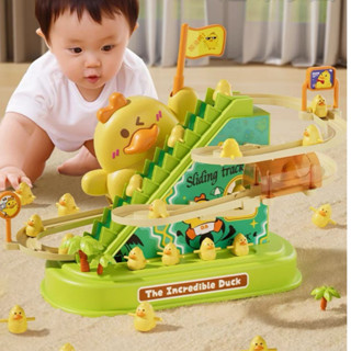 Đồ Chơi Trẻ Em Vị Leo Thang Có Đường Hầm Và Công Viên Vịt Cầu Trượt Có Đèn Âm Thanh Nhựa ABS An Toàn