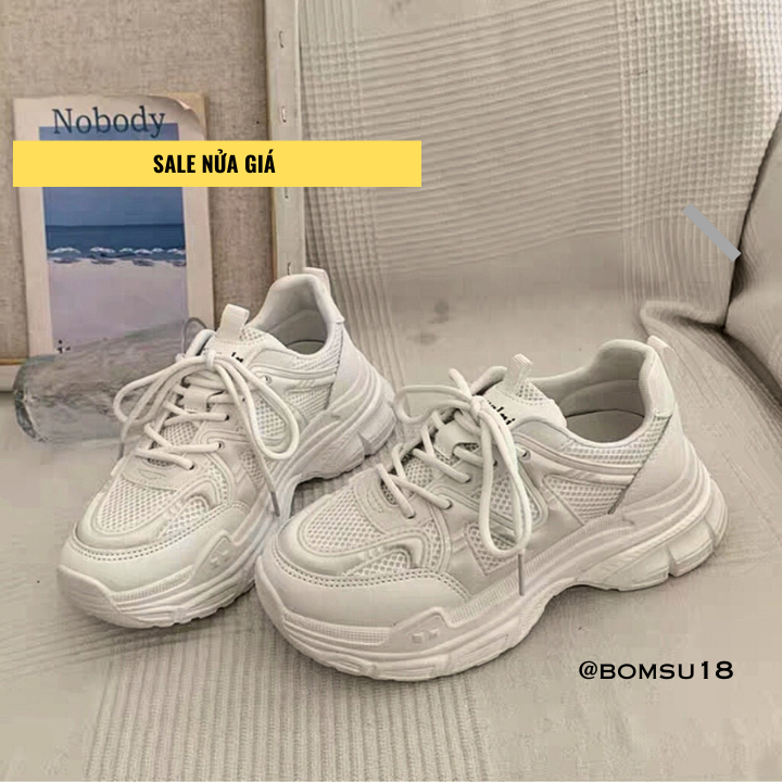 Giày thể thao nữ ST88 2023 phong cách Hàn Quốc - sneaker độn đế 6cm