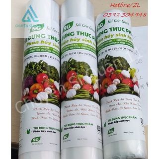 Cuộn túi nilon màng PE bọc đựng thực phẩm An Lành bảo quản thức ăn sạch sẽ có tự hủy