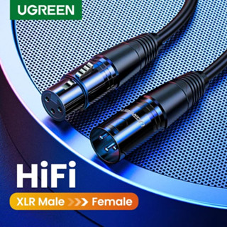Dây Audio nối dài MIC XLR (Cannon) 6mm UGREEN, Đầu XLR đực sang XLR cái, Bảo hành 12 tháng lỗi 1 Đổi 1