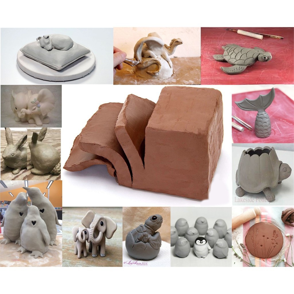 Đất sét tự khô, Đất Sét Mỹ Thuật tạo hình mẫu,làm khuôn, nặn trang trí theo ý muốn