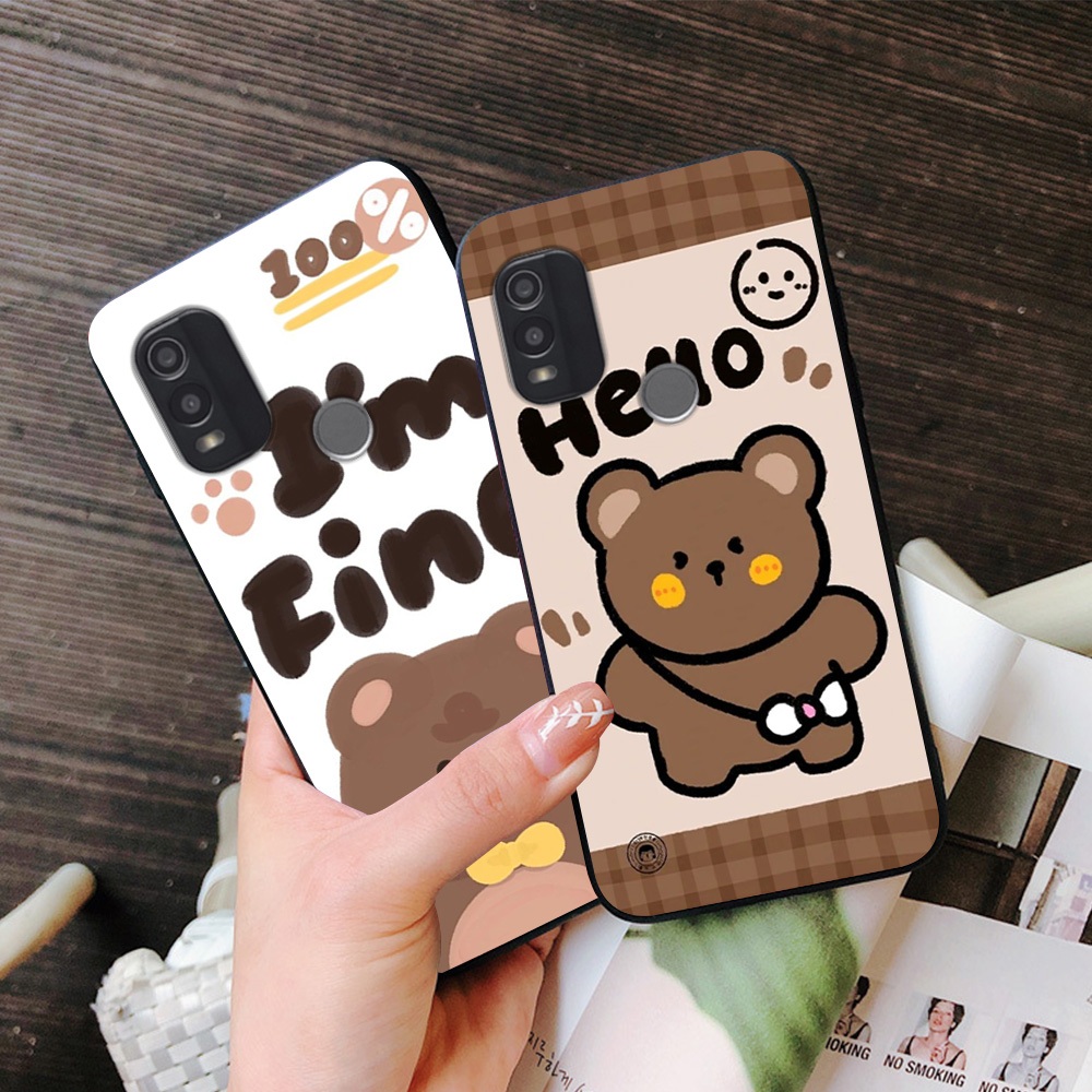 Ốp lưng nokia c21 plus / nokia g11 / nokia g11 plus in hình gấu nâu siêu cute