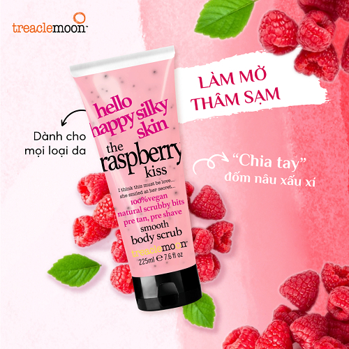 Tẩy da chết toàn thân hương mâm xôi Treaclemoon 225ML