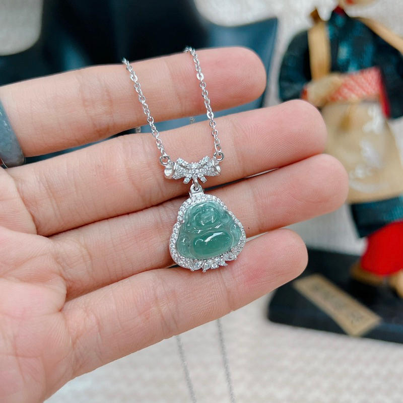 Dây chuyền bạc 925 đính đá chạm P.Di Lac