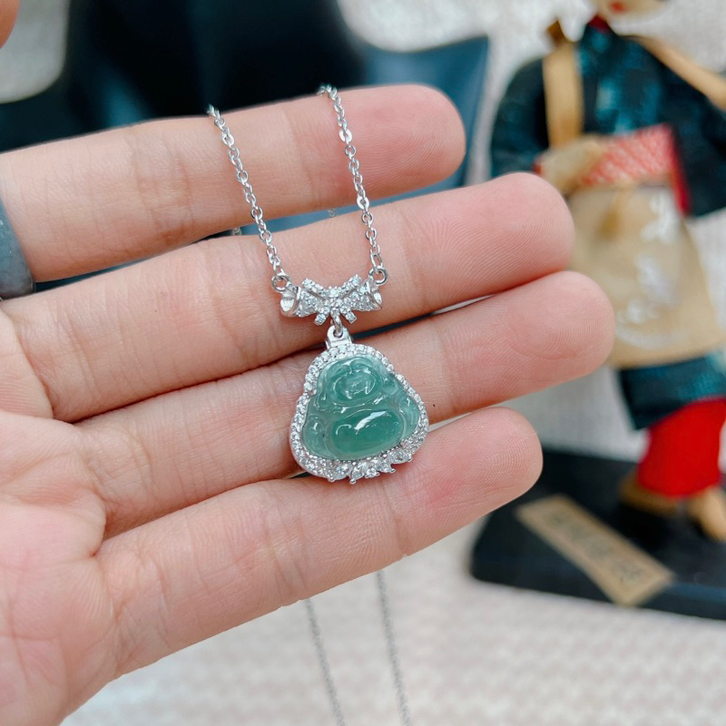 Dây chuyền bạc 925 đính đá chạm P.Di Lac