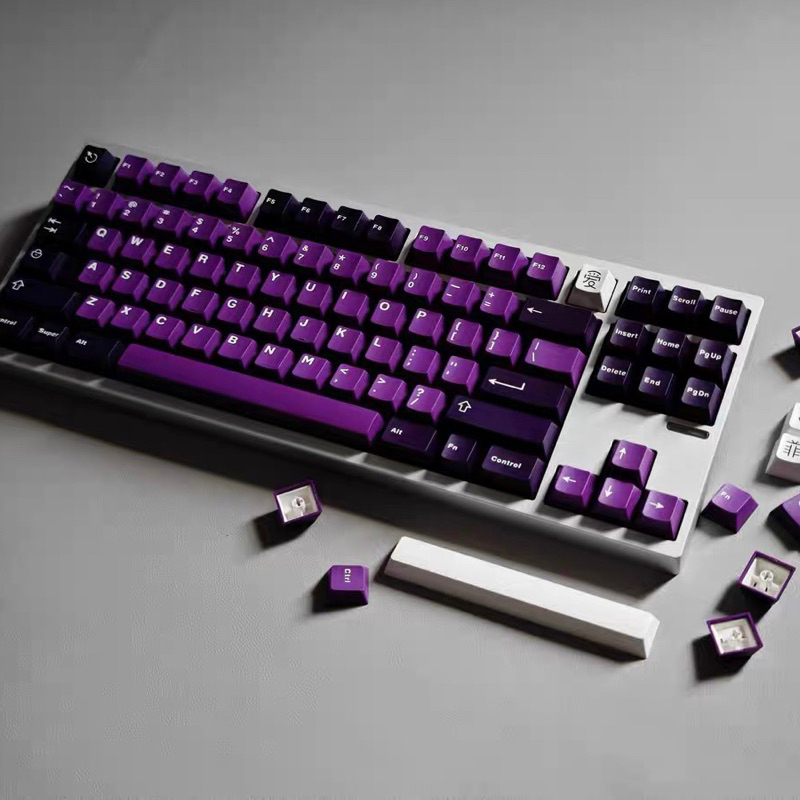 Keycap Aifei Purple Purpleti profile ABS 2 shot bàn phím cơ - Mitoby Studio