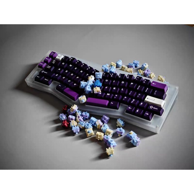 Keycap Aifei Purple Purpleti profile ABS 2 shot bàn phím cơ - Mitoby Studio