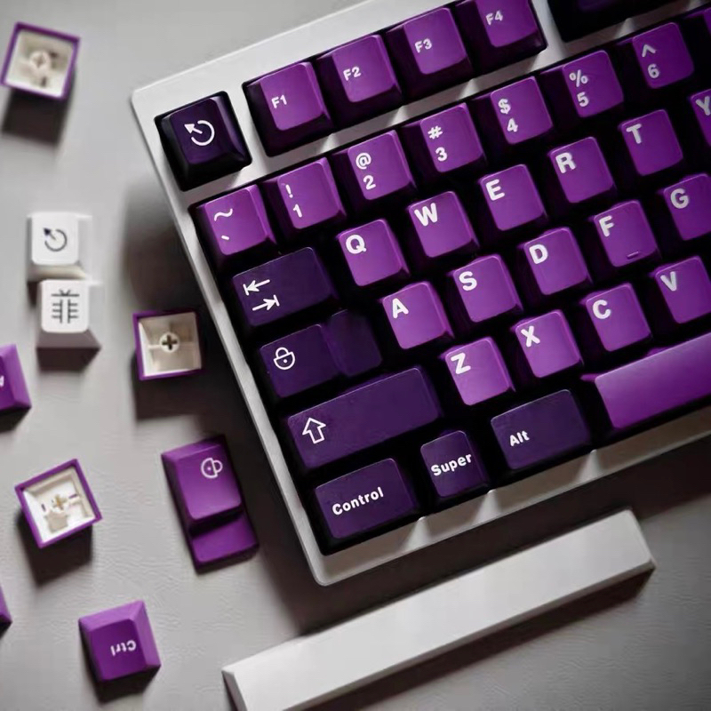Keycap Aifei Purple Purpleti profile ABS 2 shot bàn phím cơ - Mitoby Studio