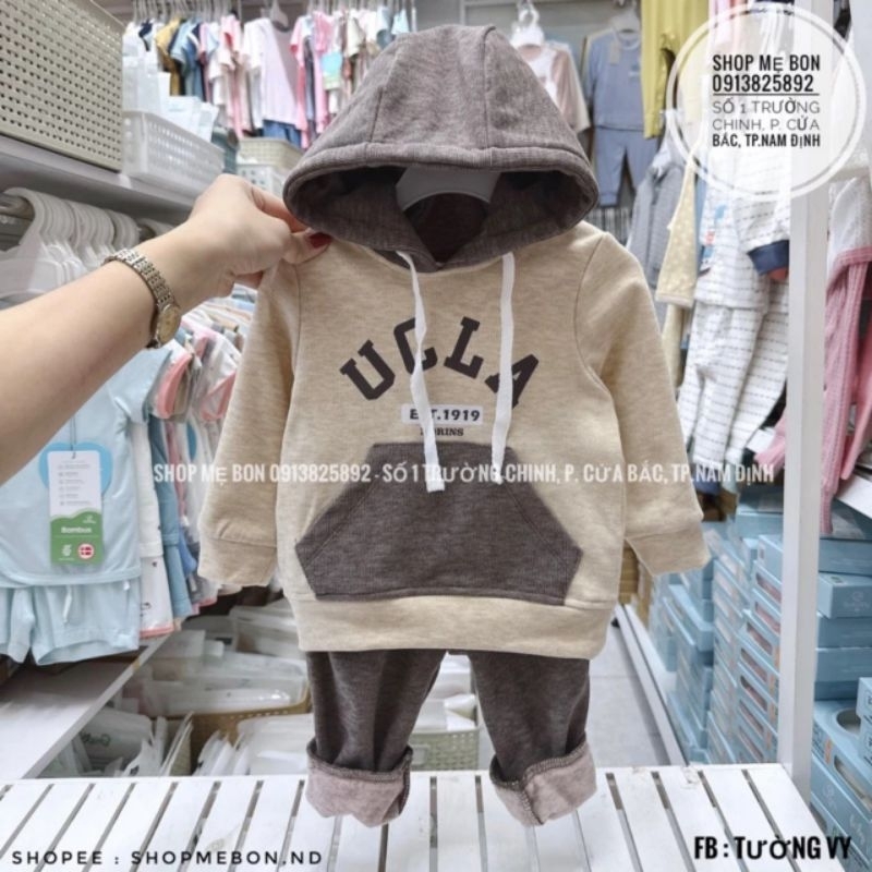 Bộ nỉ hoodie Dokma 9-36M