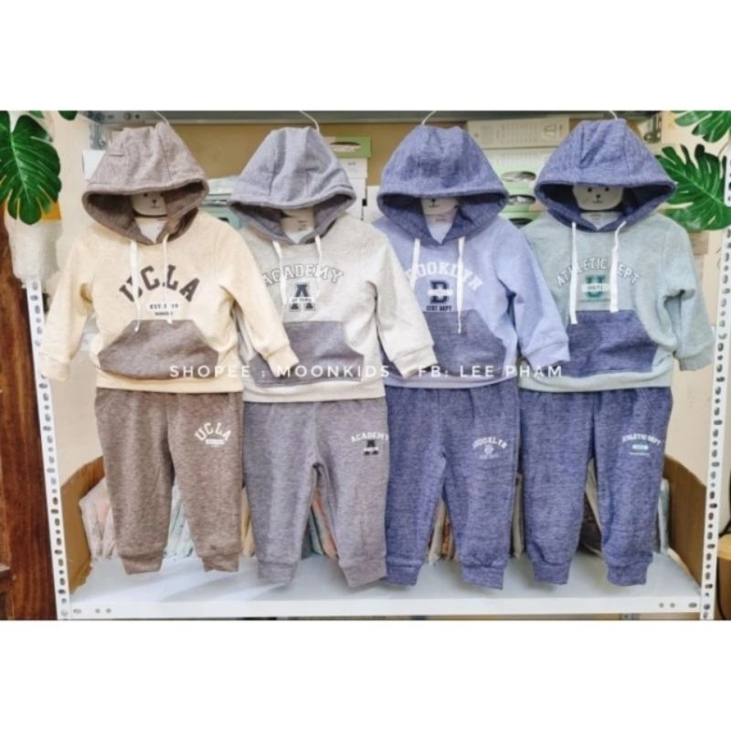 Bộ nỉ hoodie Dokma 9-36M