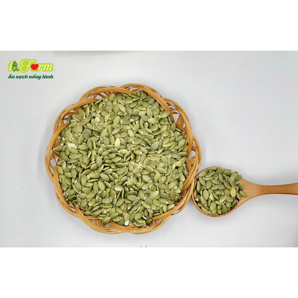 Nhân Hạt Bí Xanh IIFARM Hũ 500G, siêu rẻ, siêu tiện lợi