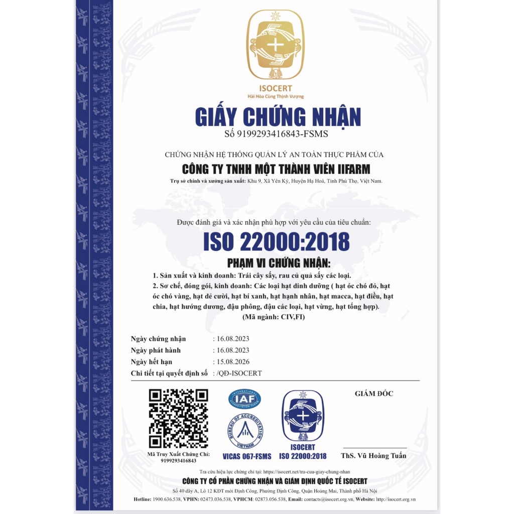 Nhân Hạt Bí Xanh IIFARM Hũ 500G, siêu rẻ, siêu tiện lợi