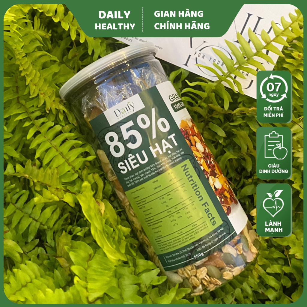 Granola Siêu Hạt Thành Phần 100% Từ Thiên Nhiên Hỗ Trợ Giảm Cân Từ Daily Healthy