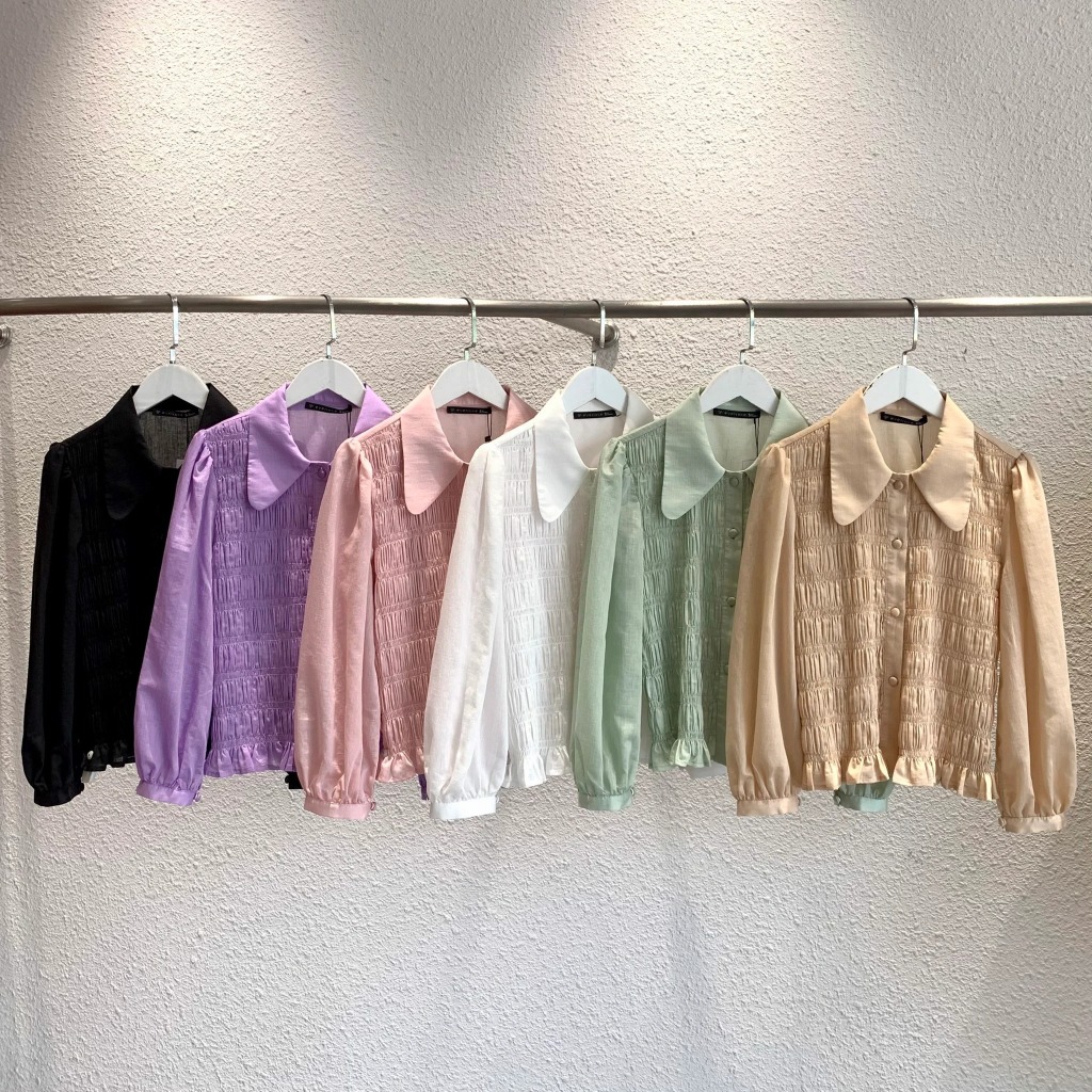 Áo sơmi smocking - Everluxe
