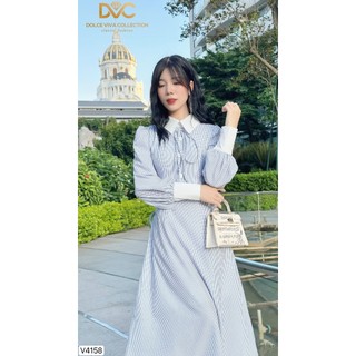 VÁY THIẾT KỂ NỮ KẺ XANH THANH LỊCH MẶC ĐI LÀM, ĐI CHƠI V4158 - DVC