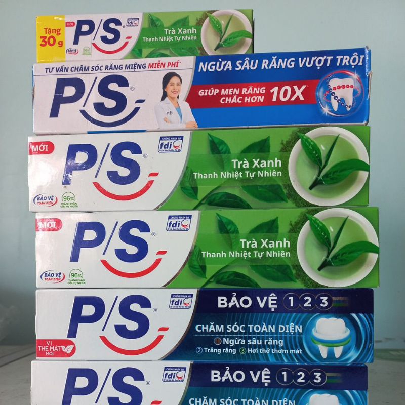 Kem đánh răng P/S 180g các loại