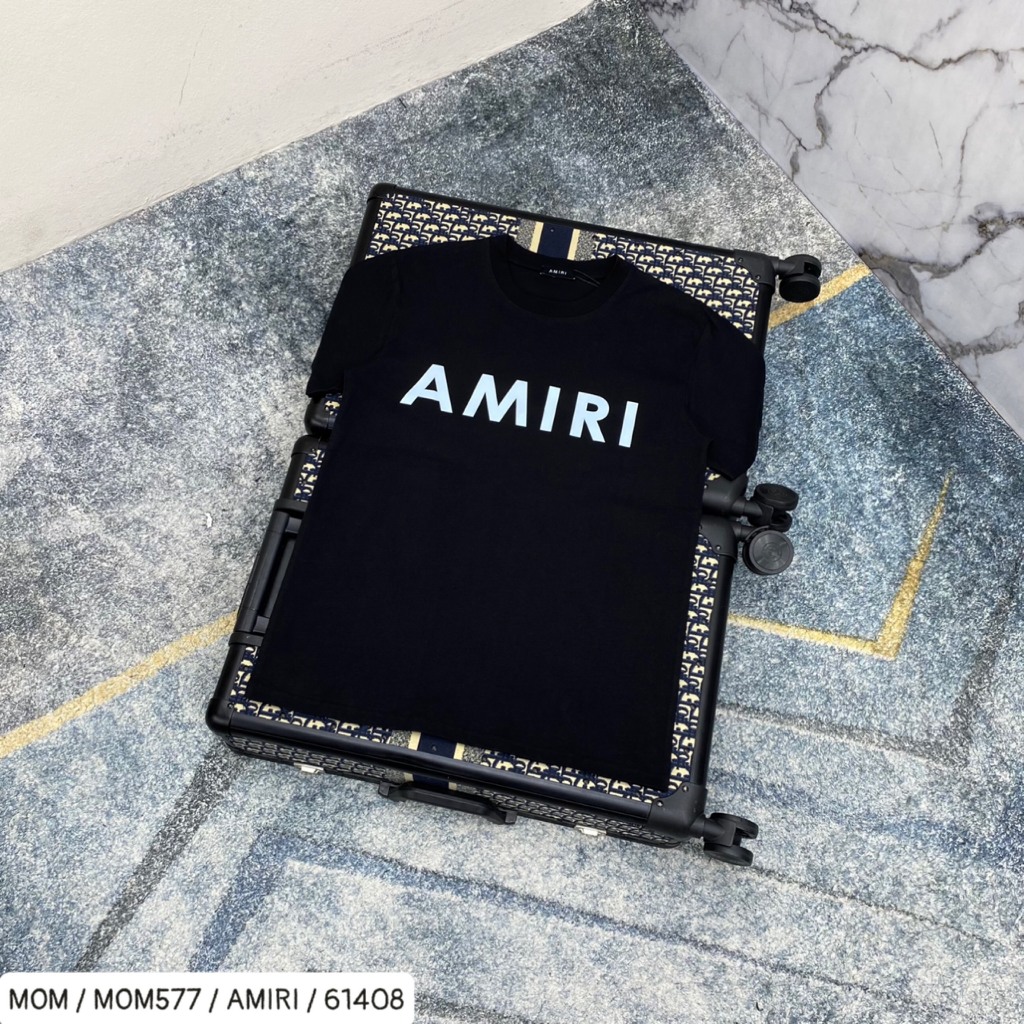 Áo thun nam nữ AMĨRI họa tiết in đơn giản siêu đẹp - áo phông cotton co dãn đẹp