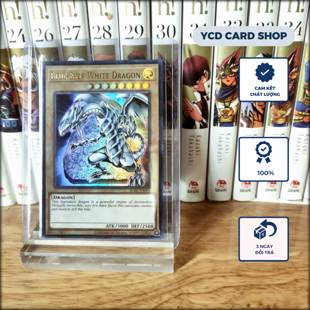Thẻ bài Yugioh Chính Hãng Blue-Eyes White Dragon – Ultra Rare