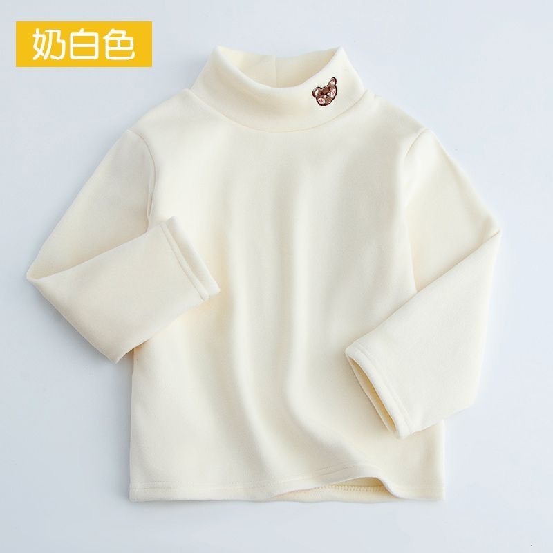 Áo giữ nhiệt cổ 3 phân, thu đông dài tay bé trai bé gái, bé trai Pure Born T-46